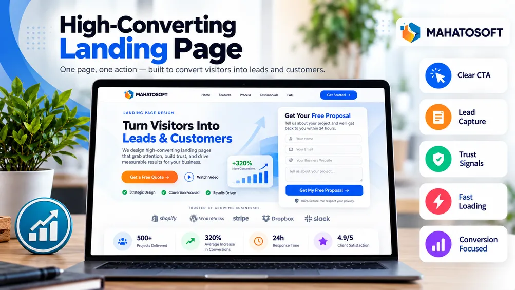 High-converting landing page