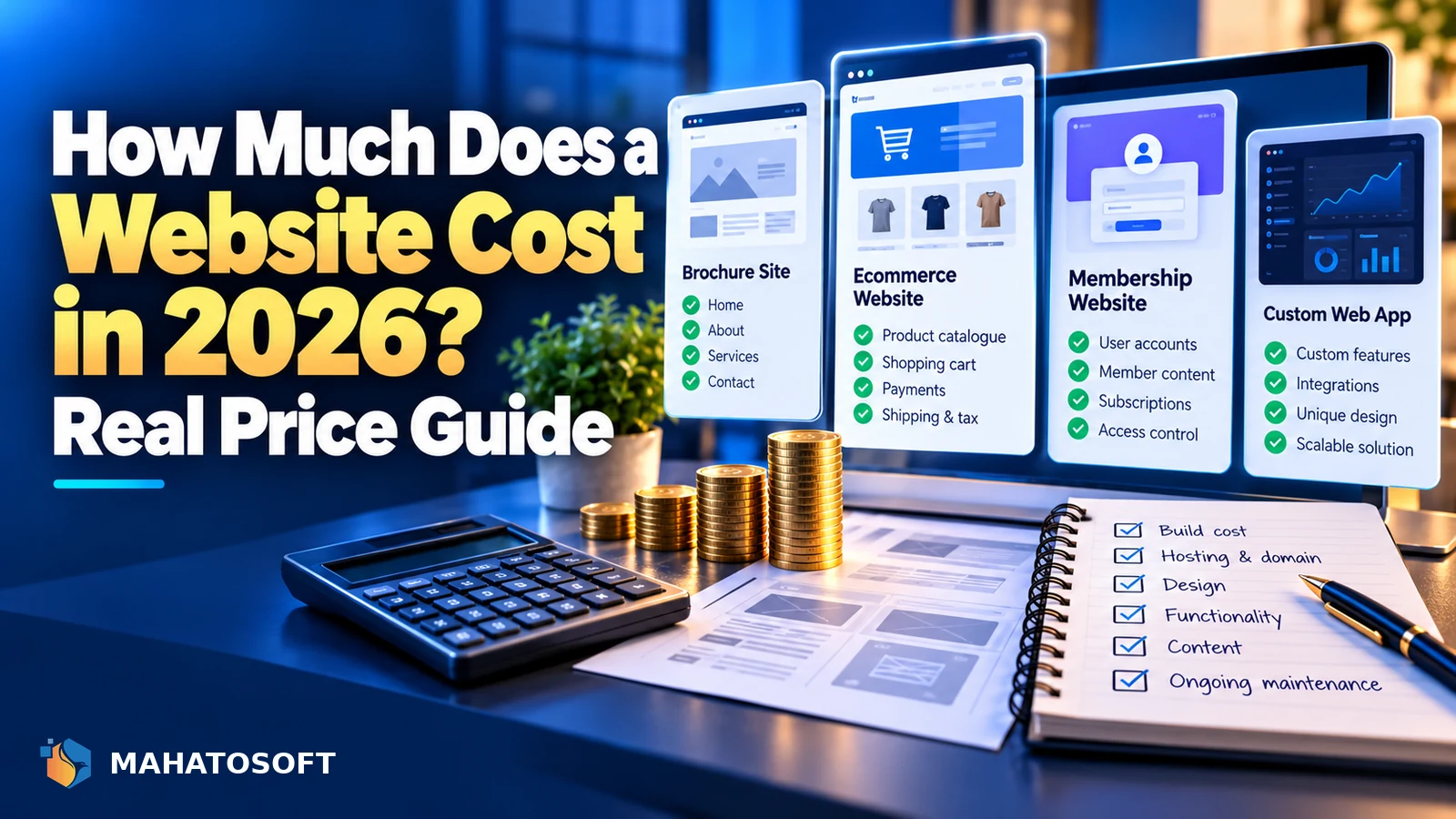 Illustrated guide: How Much Does a Website Cost in 2026? Real Price Guide