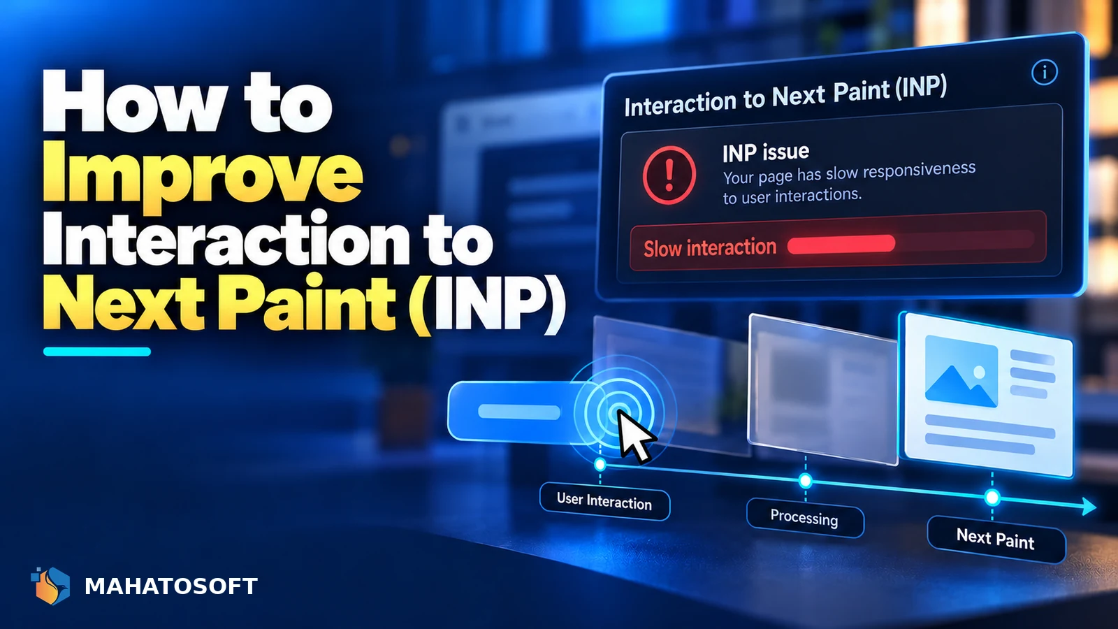 Illustrated guide: How to Improve Interaction to Next Paint (INP)