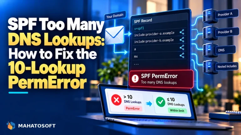 SPF Too Many DNS Lookups: How to Fix the 10-Lookup PermError