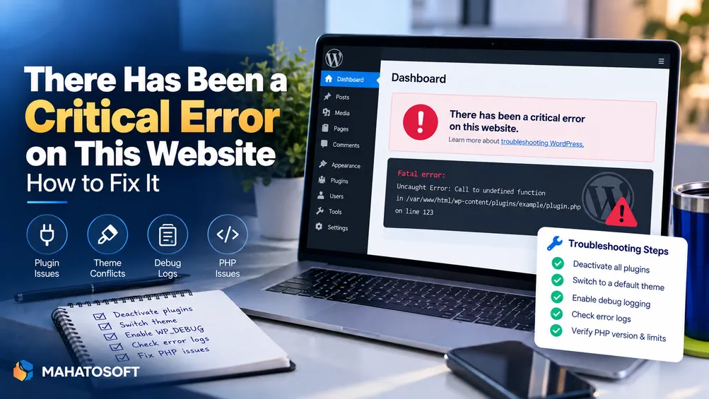 There Has Been a Critical Error on This Website: How to Fix It