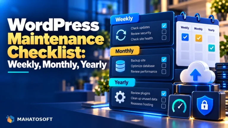 WordPress Maintenance Checklist: Weekly, Monthly, Yearly