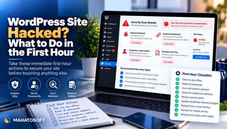 WordPress Site Hacked? What to Do in the First Hour